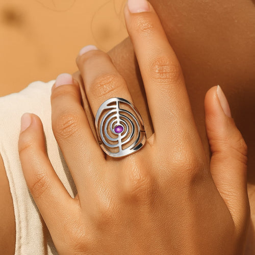 Bague Ajustable ChoKuRei - vue détail - Jardin de Gaïa