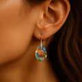 Boucles d’Oreilles Gouttes Arlequines en Jaspe - Jardin de Gaïa