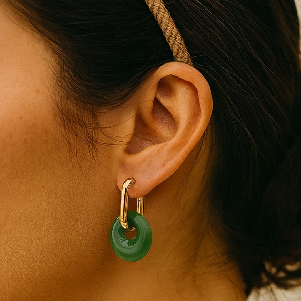 Créoles "Éclat Minéral" en Pierres Naturelles