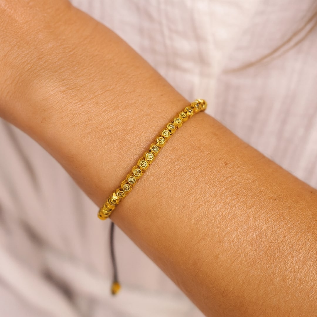 Bracelet "Harmonie Tibétaine" en Perles Facettées