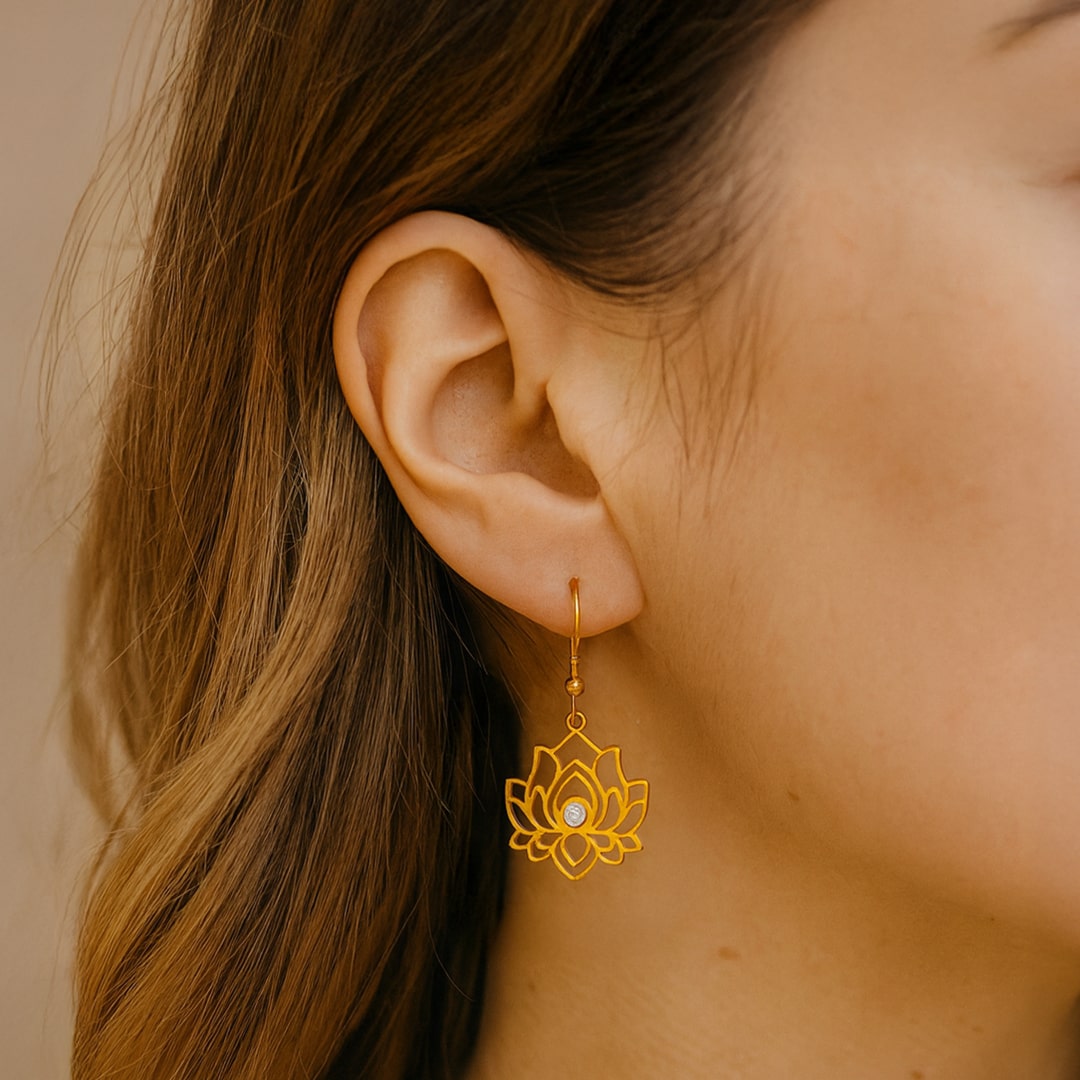 Boucles d’Oreilles "Reflet de Lotus"