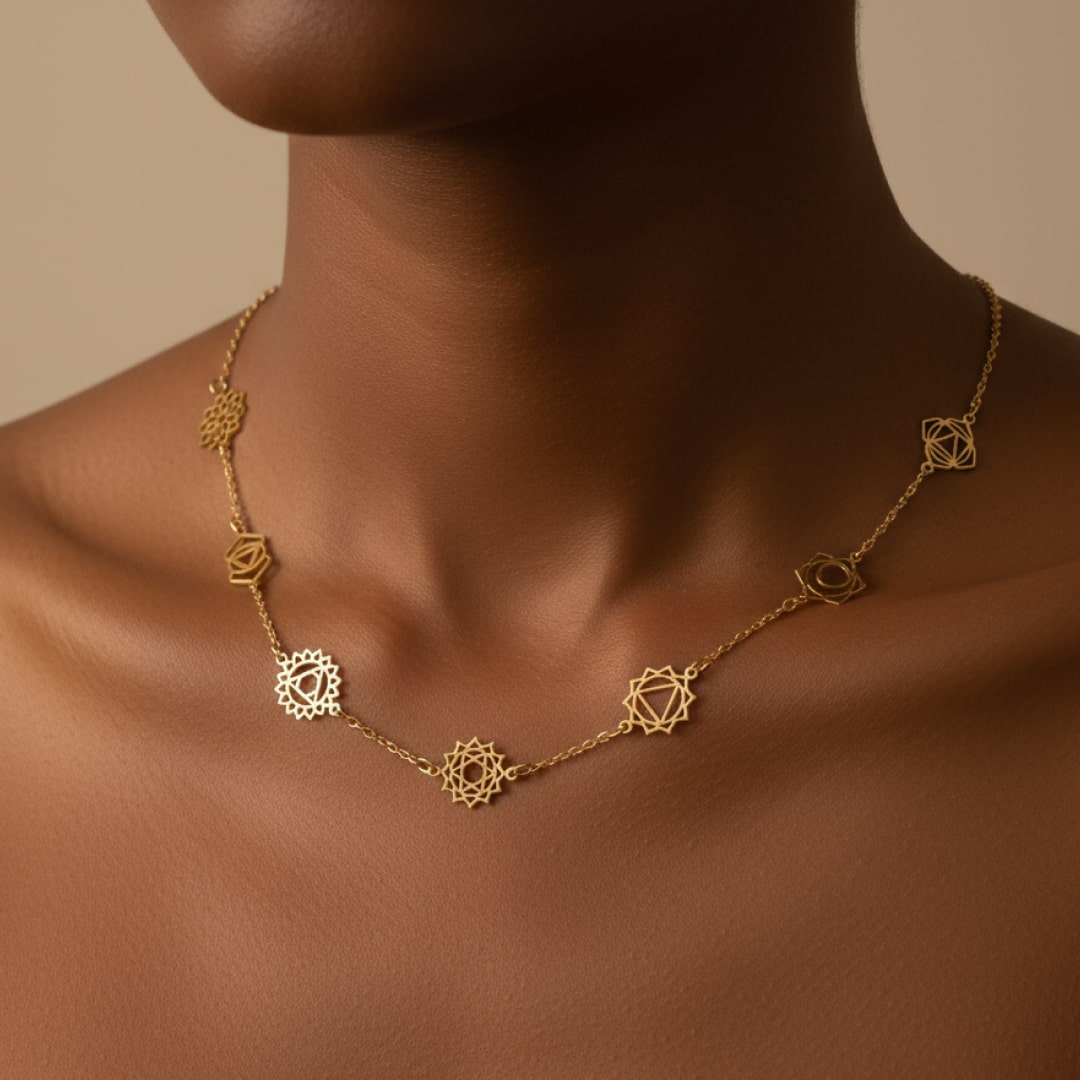 Collier 7 Chakras - Symboles Mystiques