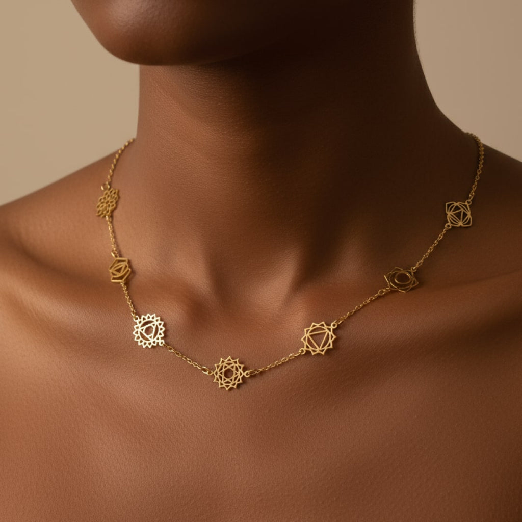 Collier 7 Chakras - Symboles Mystiques