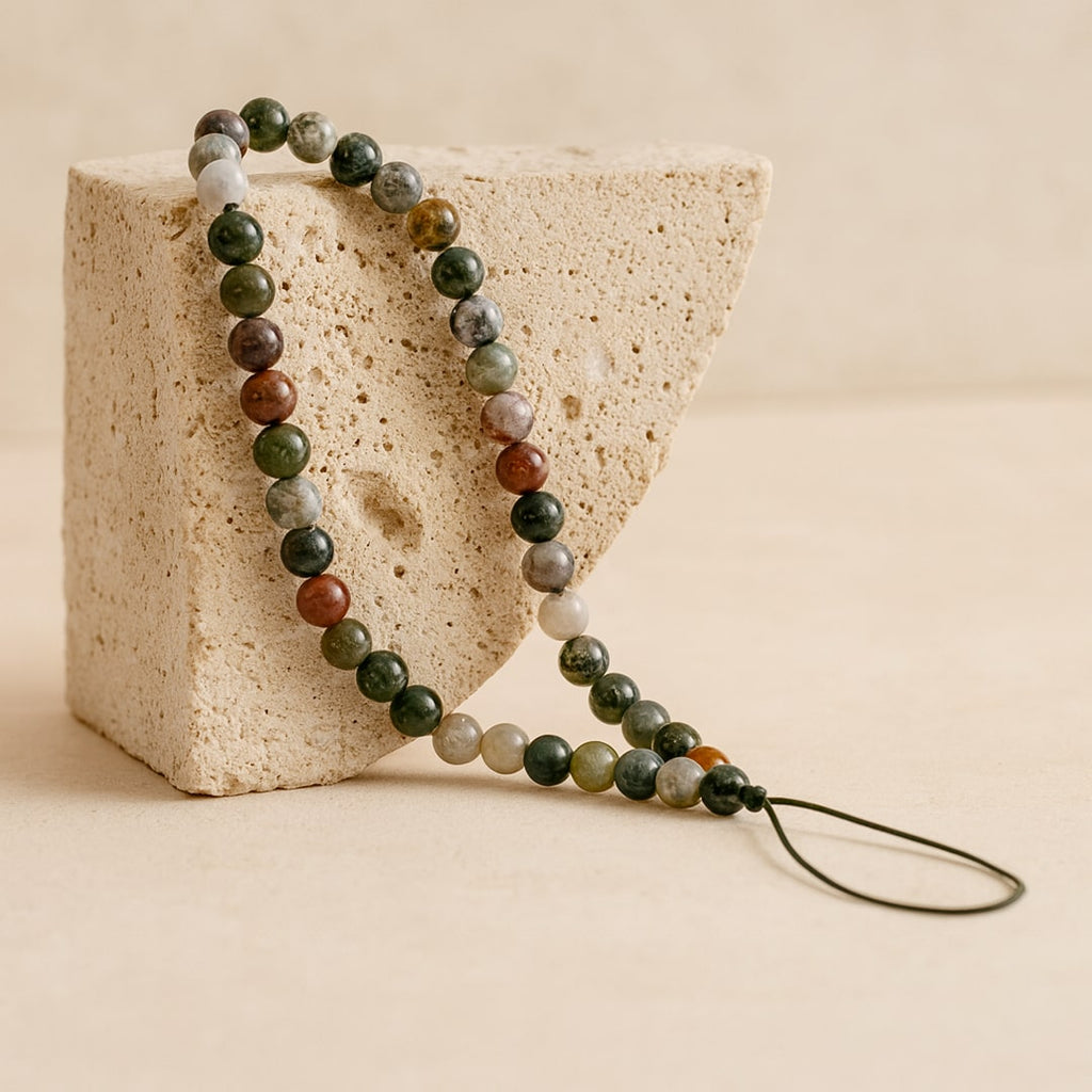 Chaîne de Téléphone en Pierres Naturelles