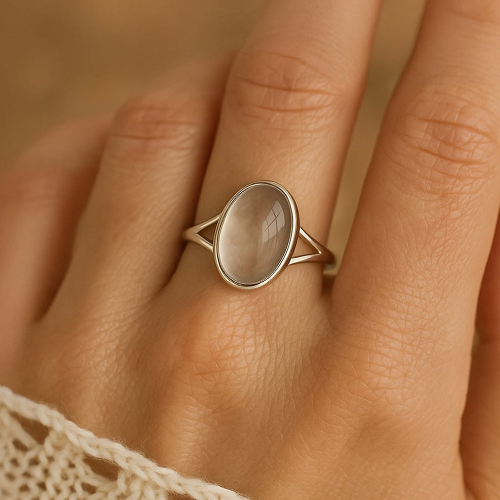 Bague "Lumière Pure" en Cristal Clair