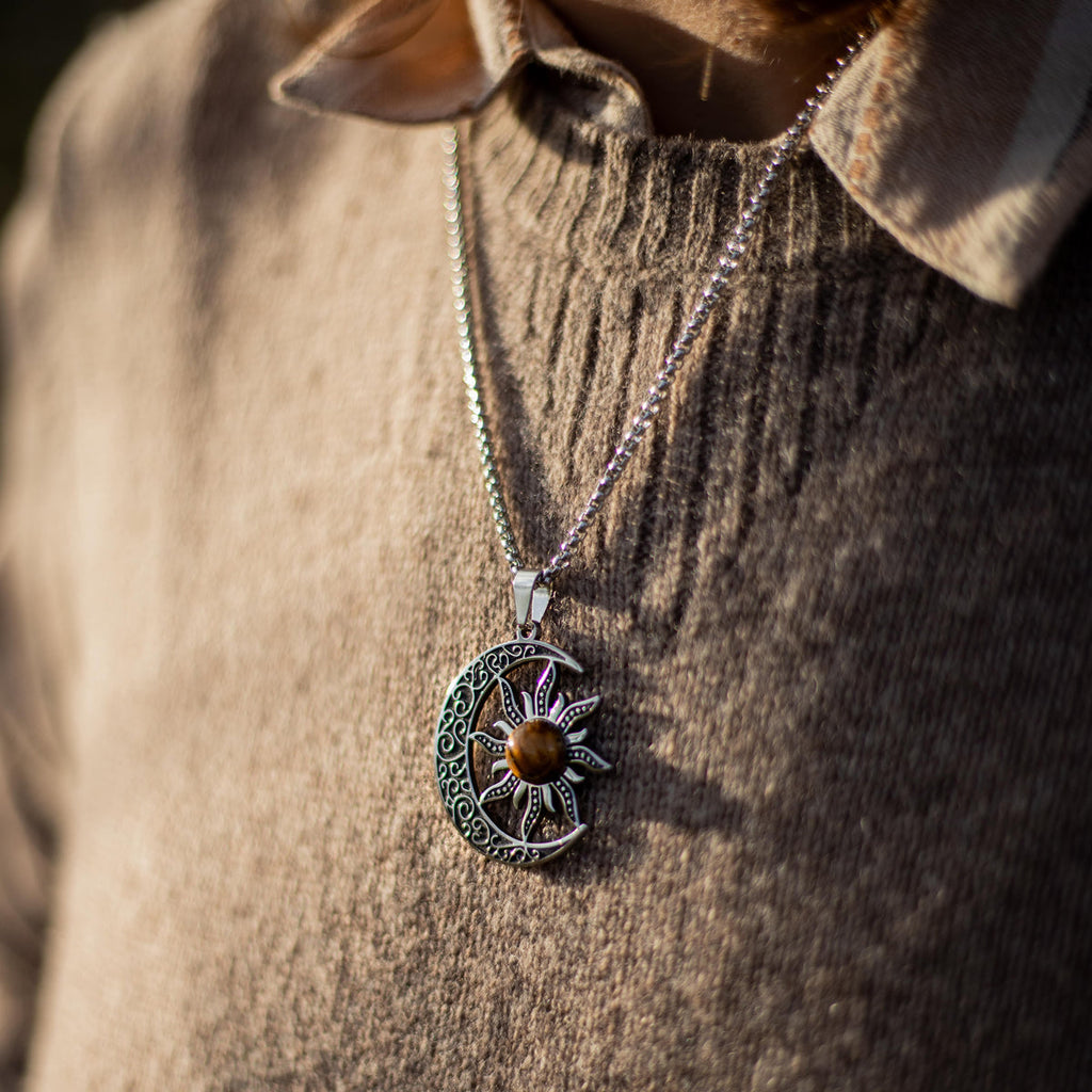 Pendentif "Énergie du Dauphin" en Pierre Naturelle