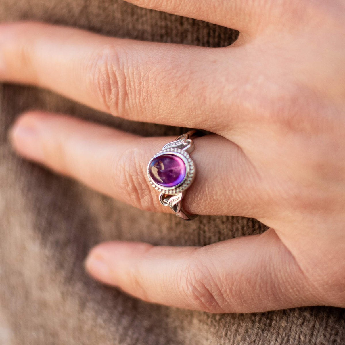 Bague "Harmonie Purificatrice" en Améthyste