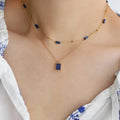 Parure Harmonie Céleste en Lapis Lazuli & Plaqué Or - Jardin de Gaïa