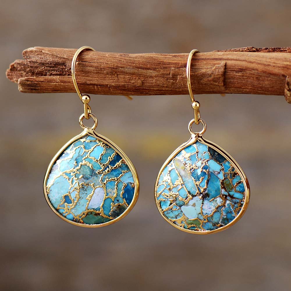 Boucles d’Oreilles en Turquoise