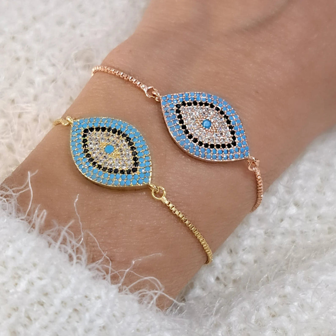 Bracelet Oeil Bleu - Protection du Mauvais Œil