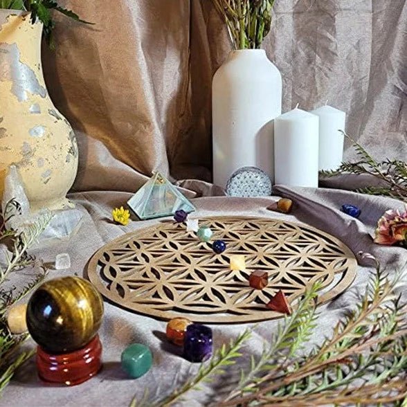 Fleur de Vie Harmonisante en Bois Naturel