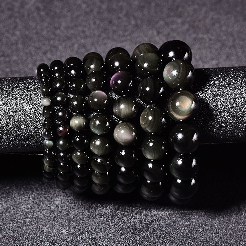Bracelet "Guidance" en Obsidienne Œil Céleste