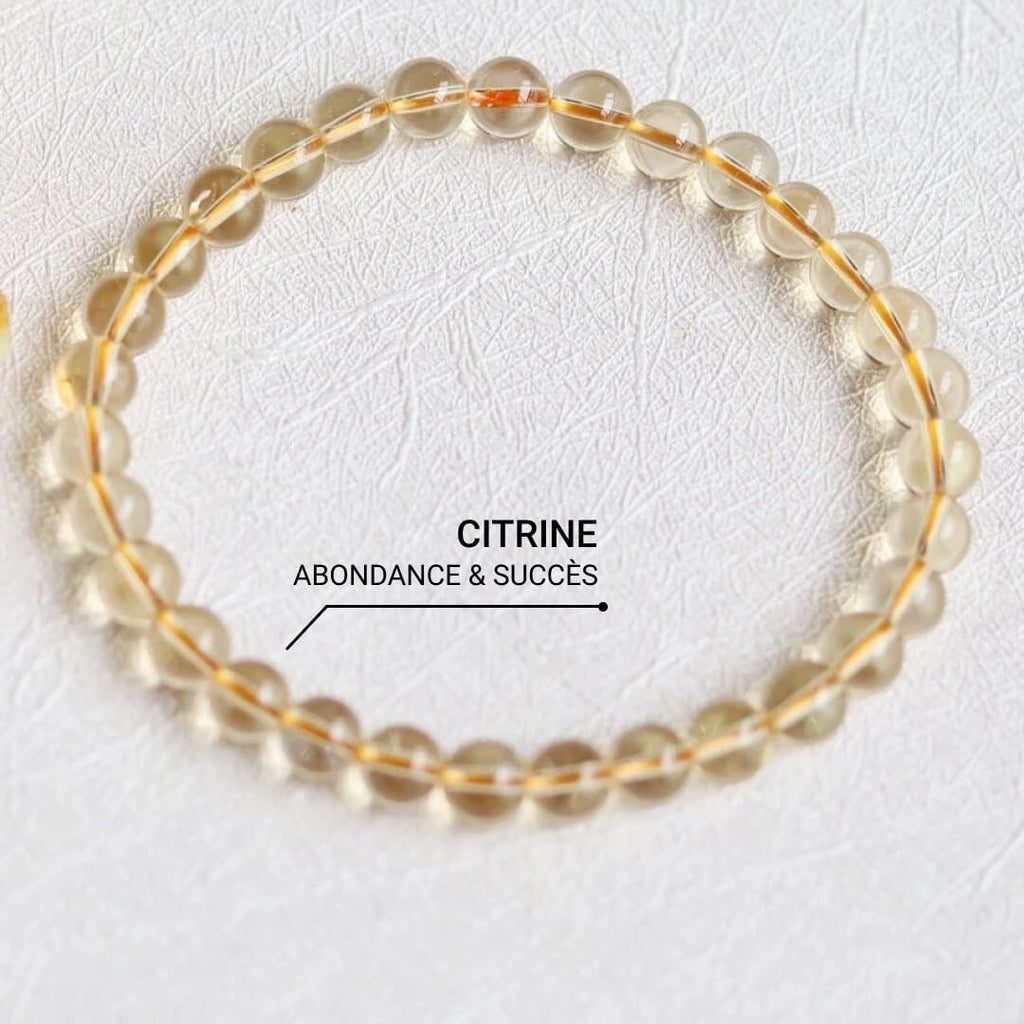 Bracelet "Éclat de Prospérité" en Citrine