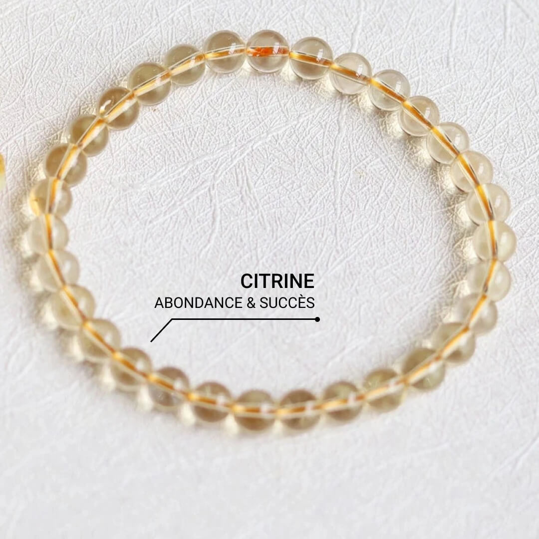 Bracelet "Éclat de Prospérité" en Citrine