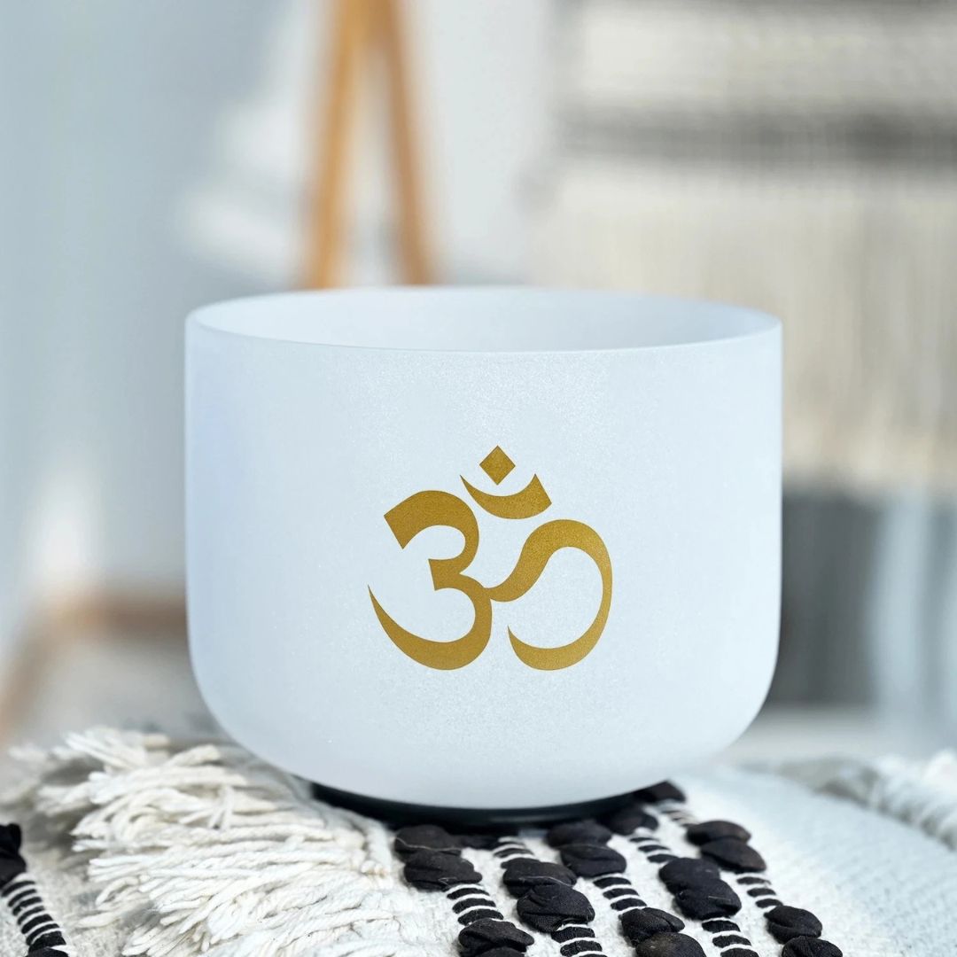 Bol Chantant "OM" 432Hz en Cristal de Quartz