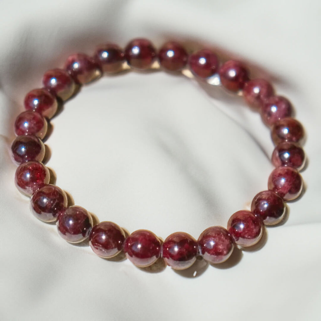Bracelet "Force de Vie" en Grenat Almandin