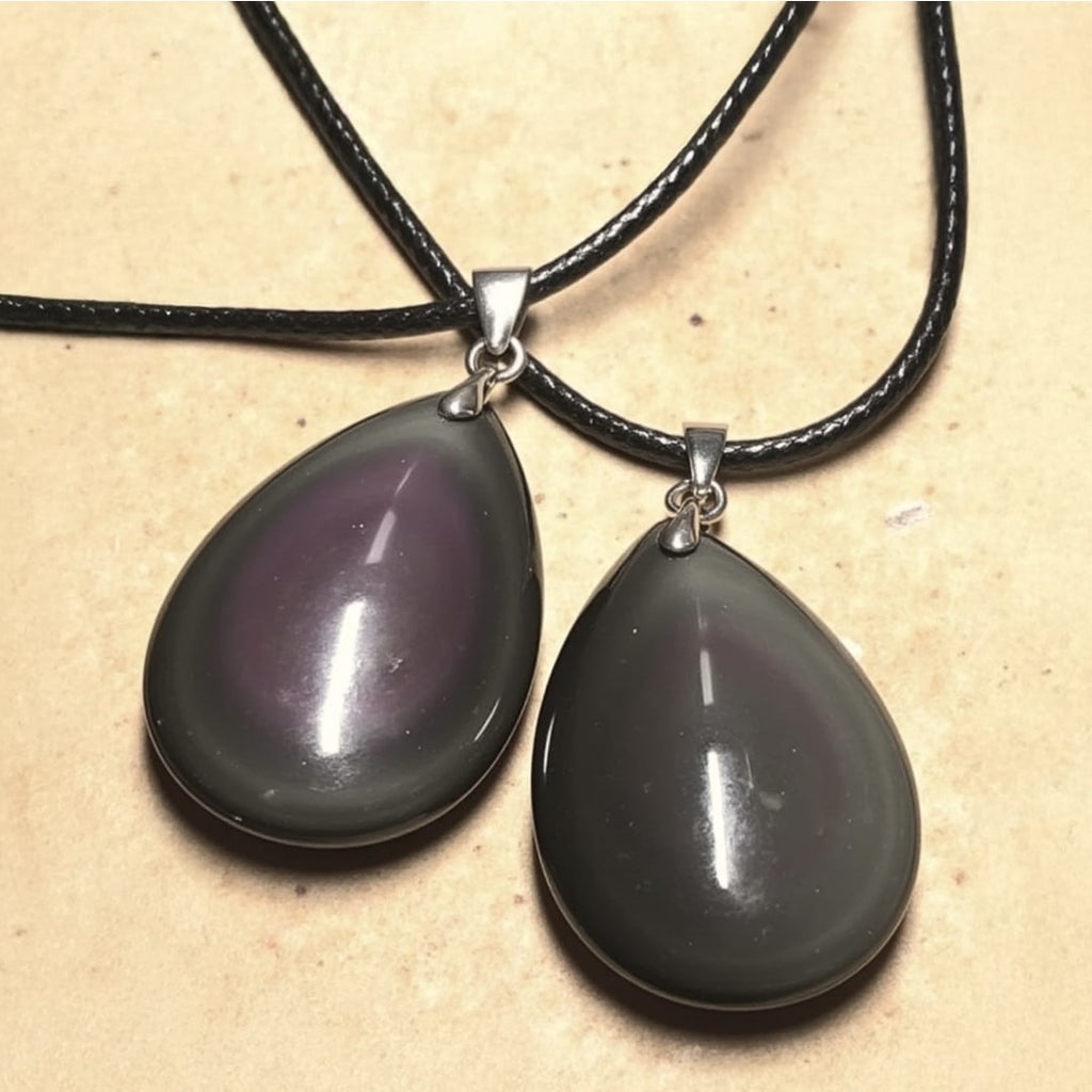 Pendentif en Obsidienne Œil Céleste