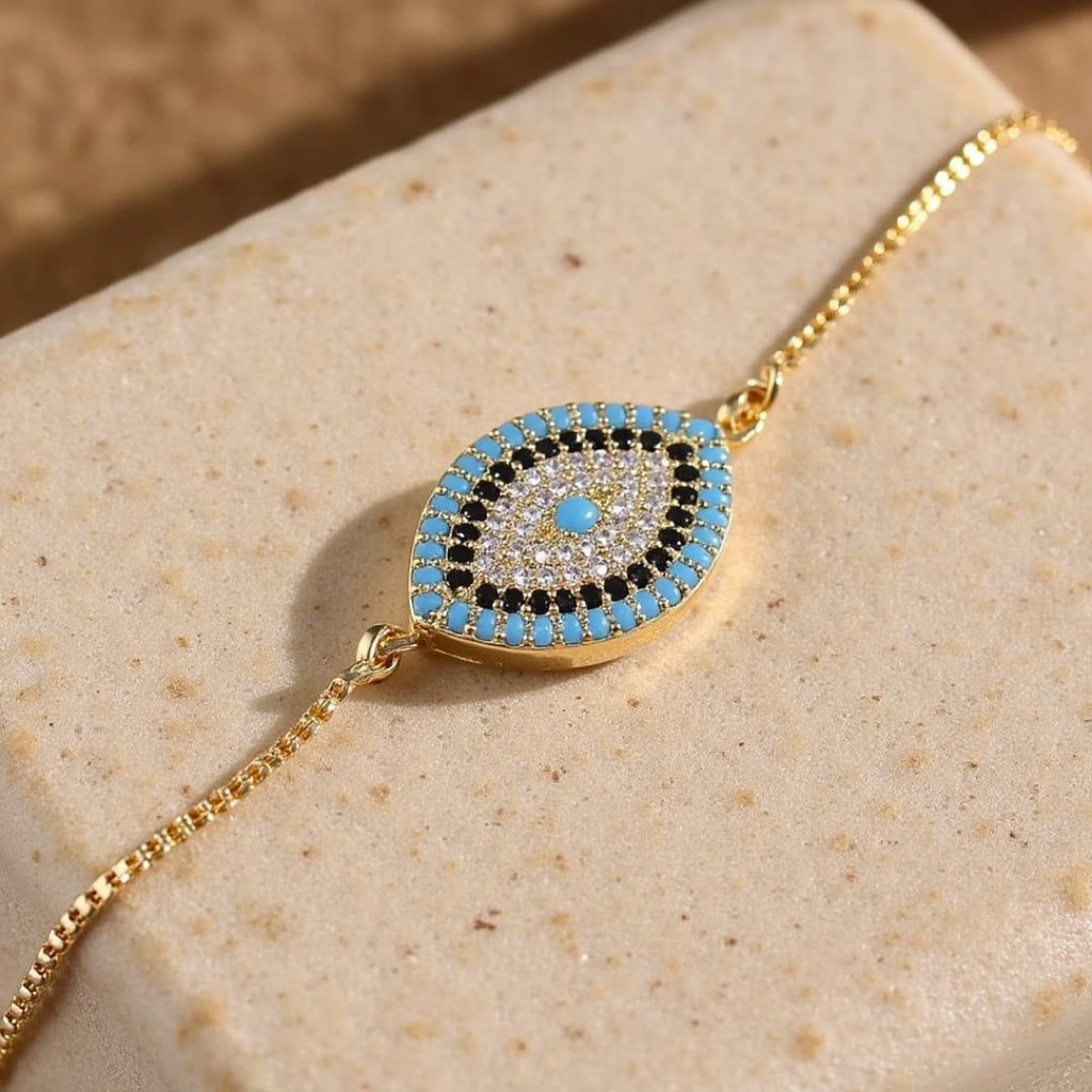 Bracelet Oeil Bleu - Protection du Mauvais Œil