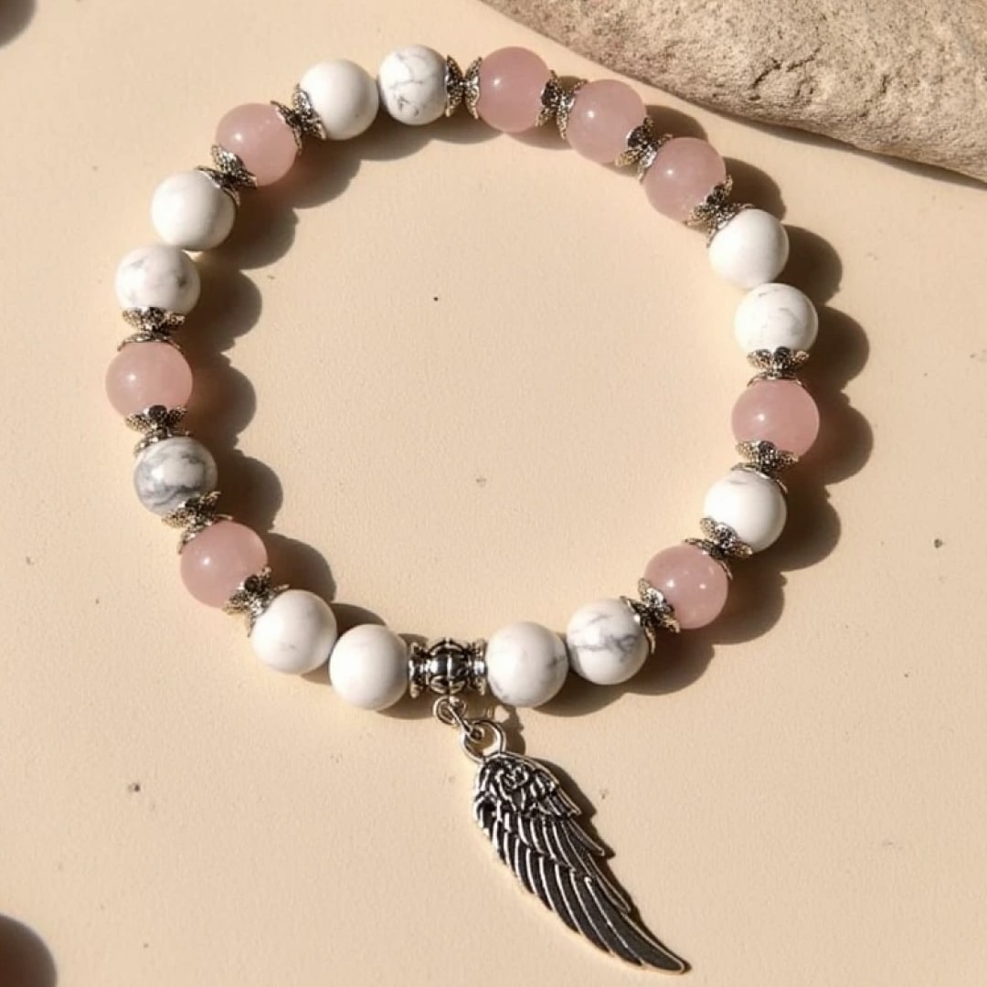 Bracelet "Aile d’Ange" en Pierres Naturelles
