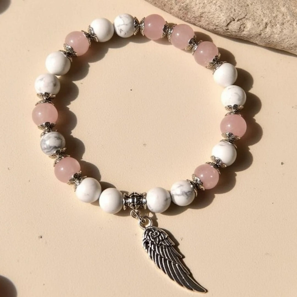 Bracelet "Aile d’Ange" en Pierres Naturelles