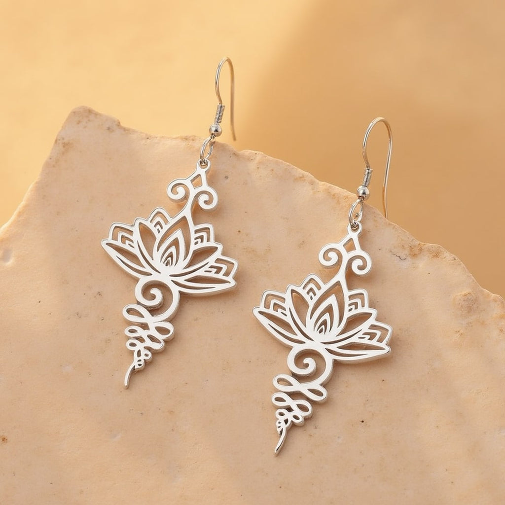 Boucles d’Oreilles "Lotus Unalome"