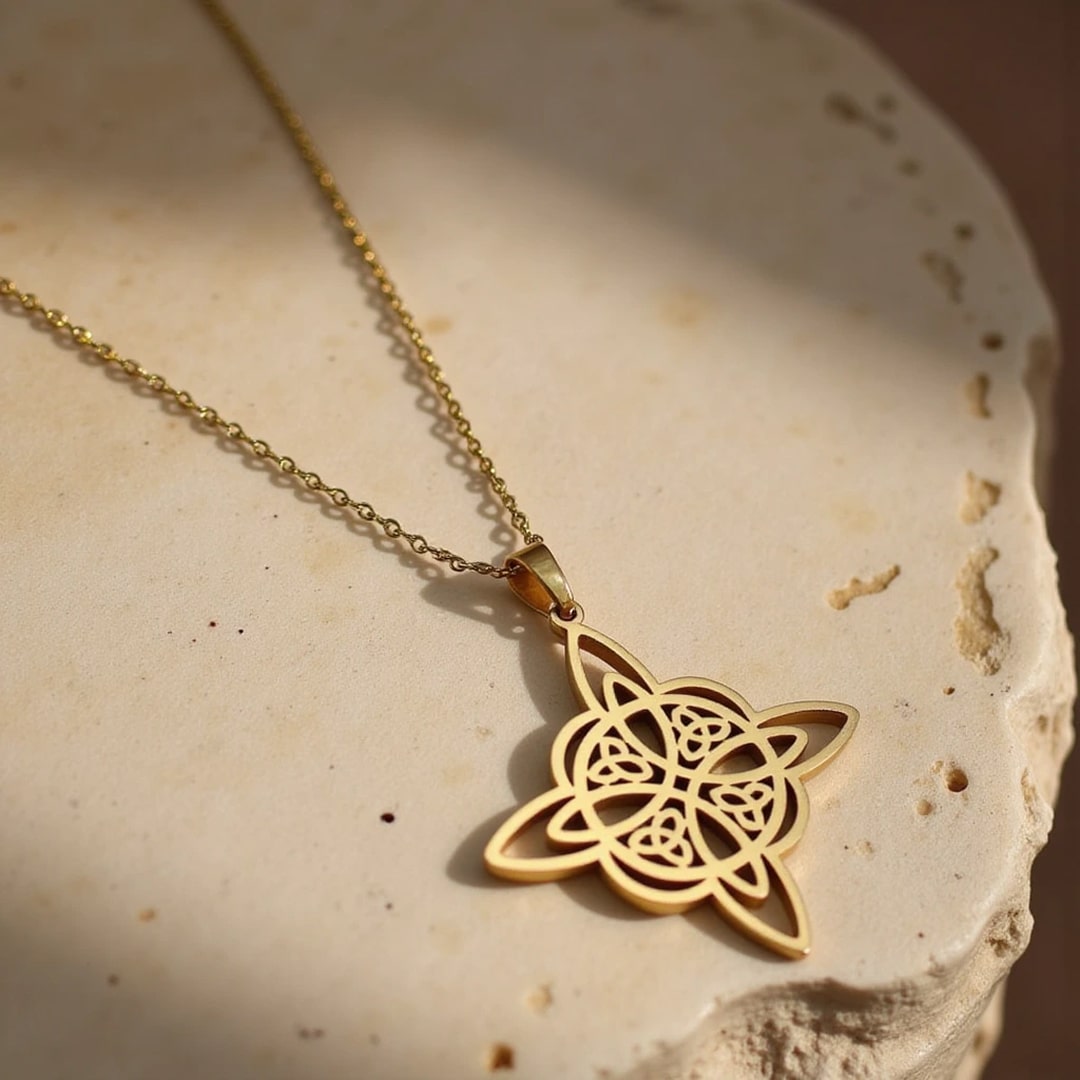 Pendentif "Protection Éternelle" en Nœud de Sorcière