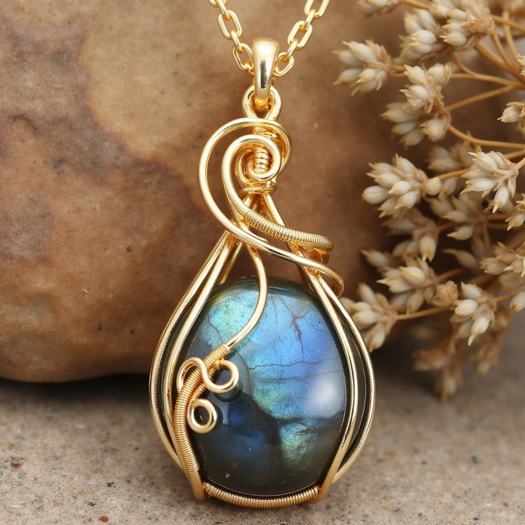 Pendentif "Œil de l’Univers" en Labradorite
