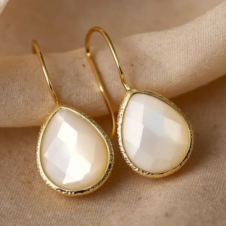 Boucles d’Oreilles "Gouttes" en Nacre