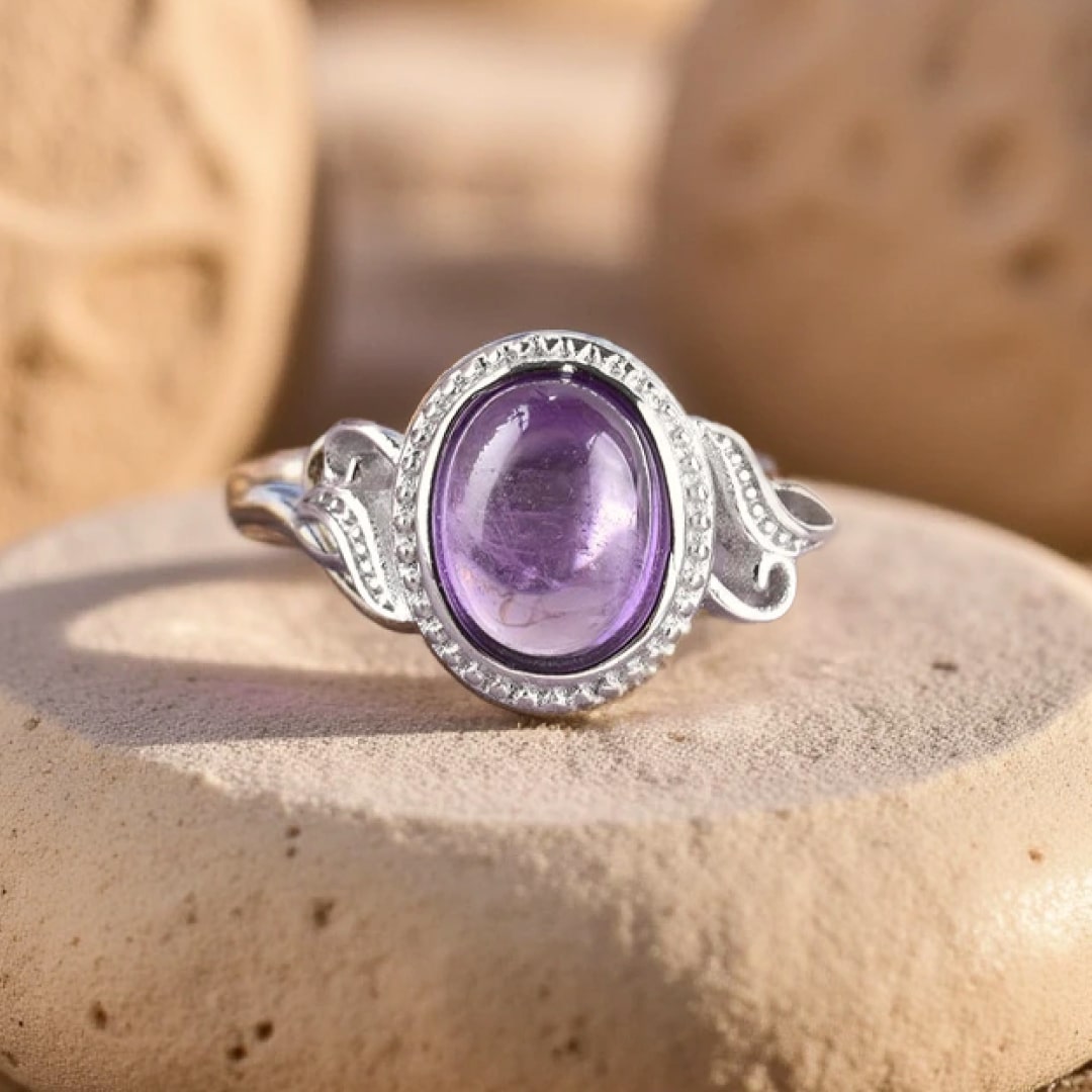Bague "Harmonie Purificatrice" en Améthyste