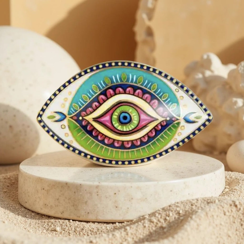 Gardien Spirituel – Décoration "Mauvais Œil" en Céramique