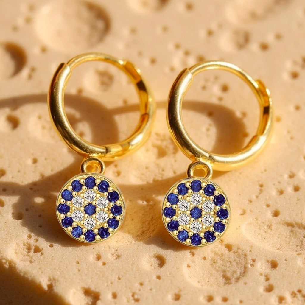 Boucles d’Oreilles "Œil Bleu Protecteur"