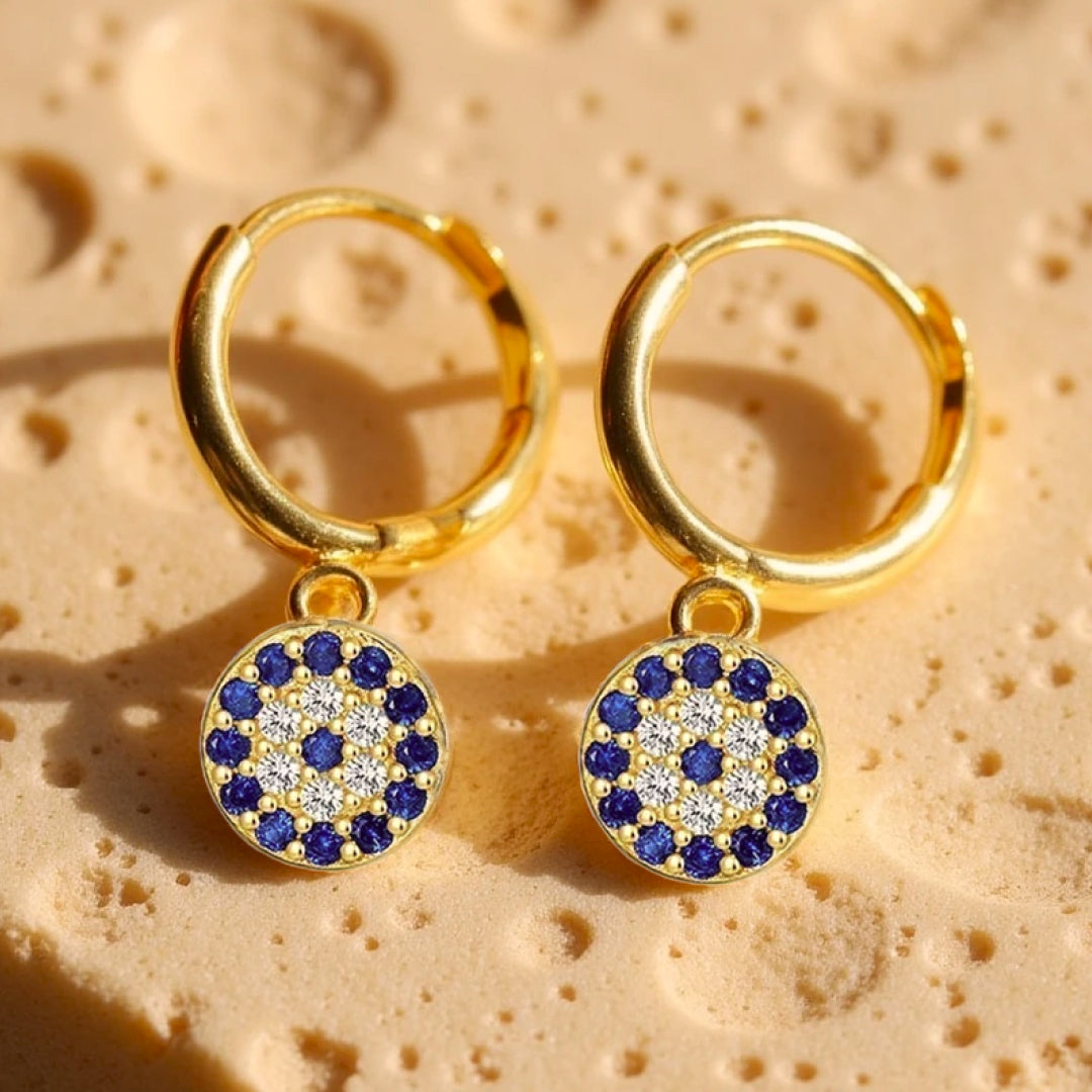 Boucles d’Oreilles "Œil Bleu Protecteur"
