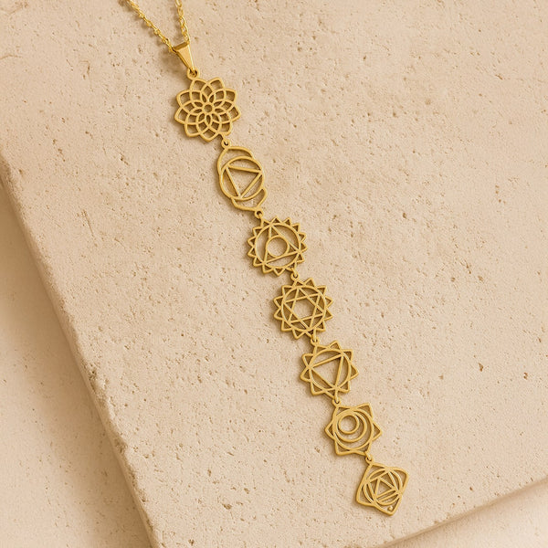 Collier 7 Chakras - Symboles Sacrés