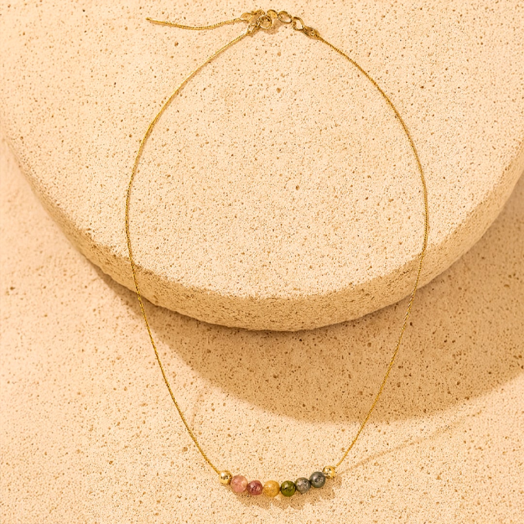 Collier "Arc d’Énergie" en Tourmaline