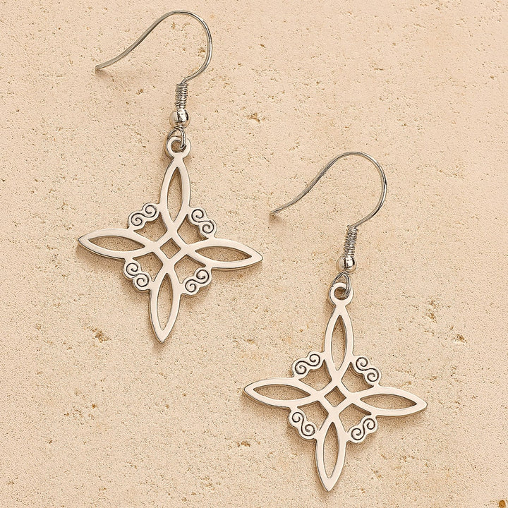 Boucles d’Oreilles "Protection Enchantée" en Nœud de Sorcière