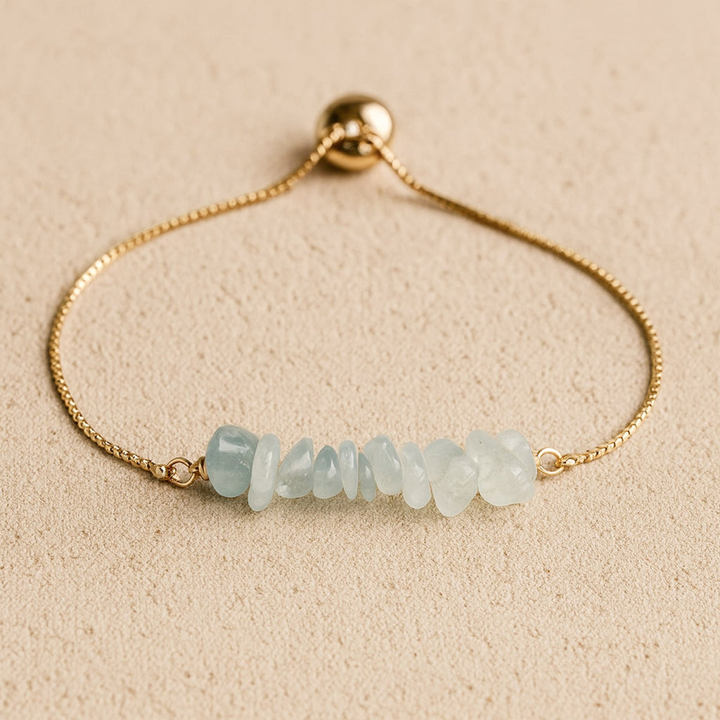 Bracelet Fin en Pierres Irrégulières Naturelles