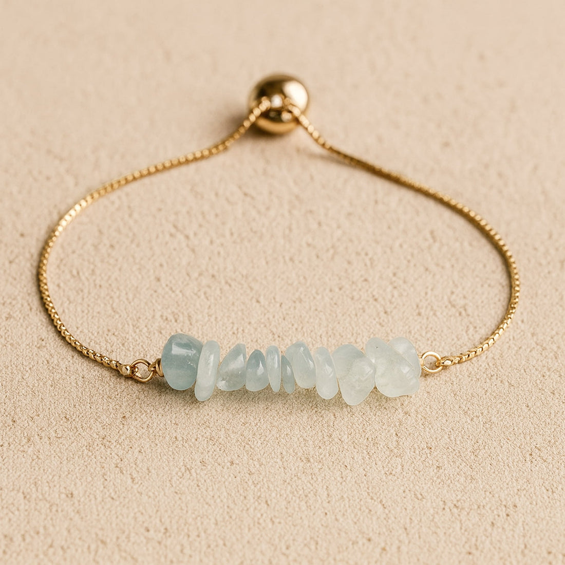 Bracelet Fin en Pierres Irrégulières Naturelles