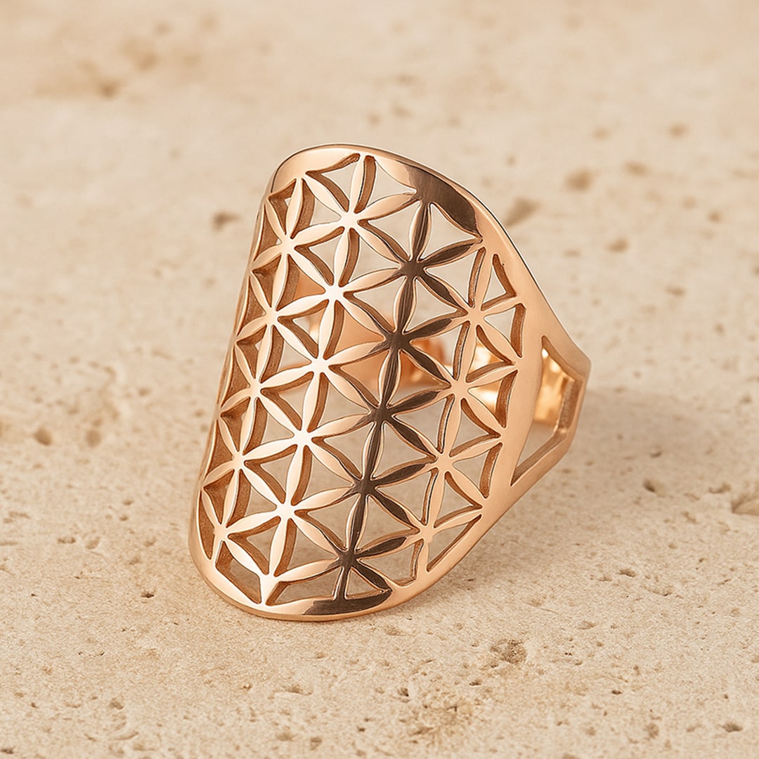 Bague Ajustable "Fleur de Vie