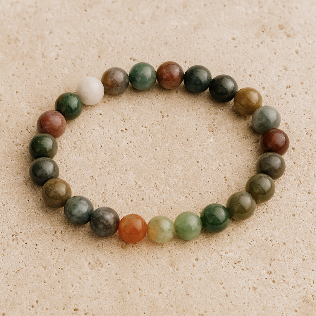 Bracelet "Paix Intérieure" en Agate Indienne