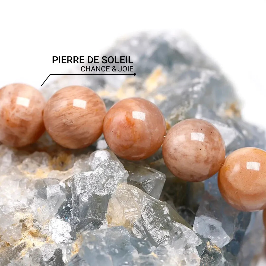 Bracelet "Joie de l'être" en Pierre de Soleil