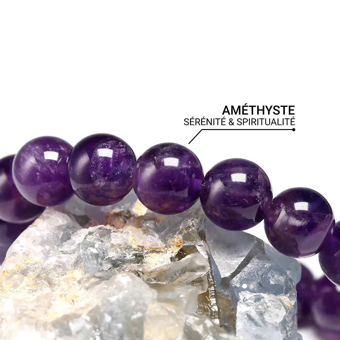 Bracelet "Apaisement" en Améthyste