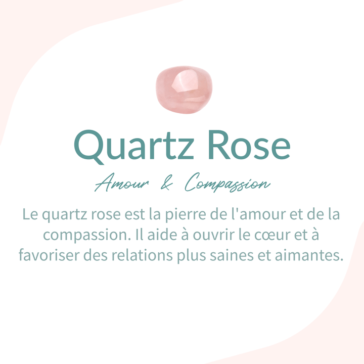 Bague "Douceur d'Amour" en Quartz Rose