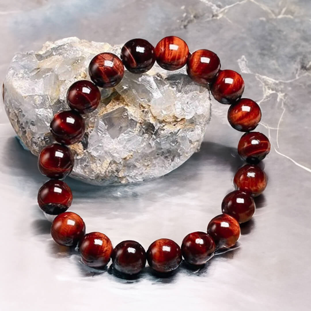 Bracelet "Bouclier Terrestre" en Œil de Taureau