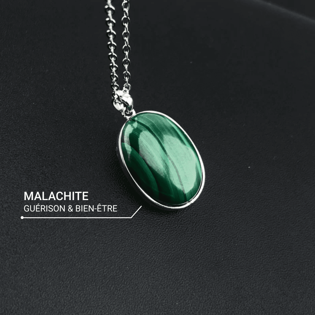 Pendentif "Guérison" en Malachite