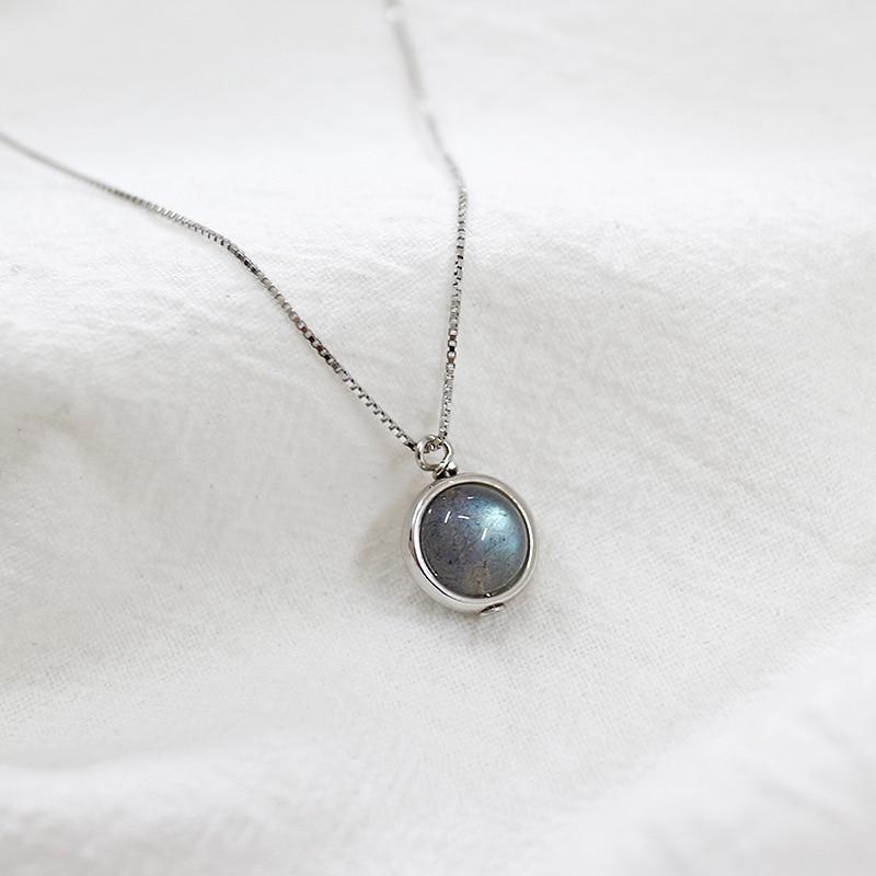 Pendentif "Perle Fine" en Labradorite