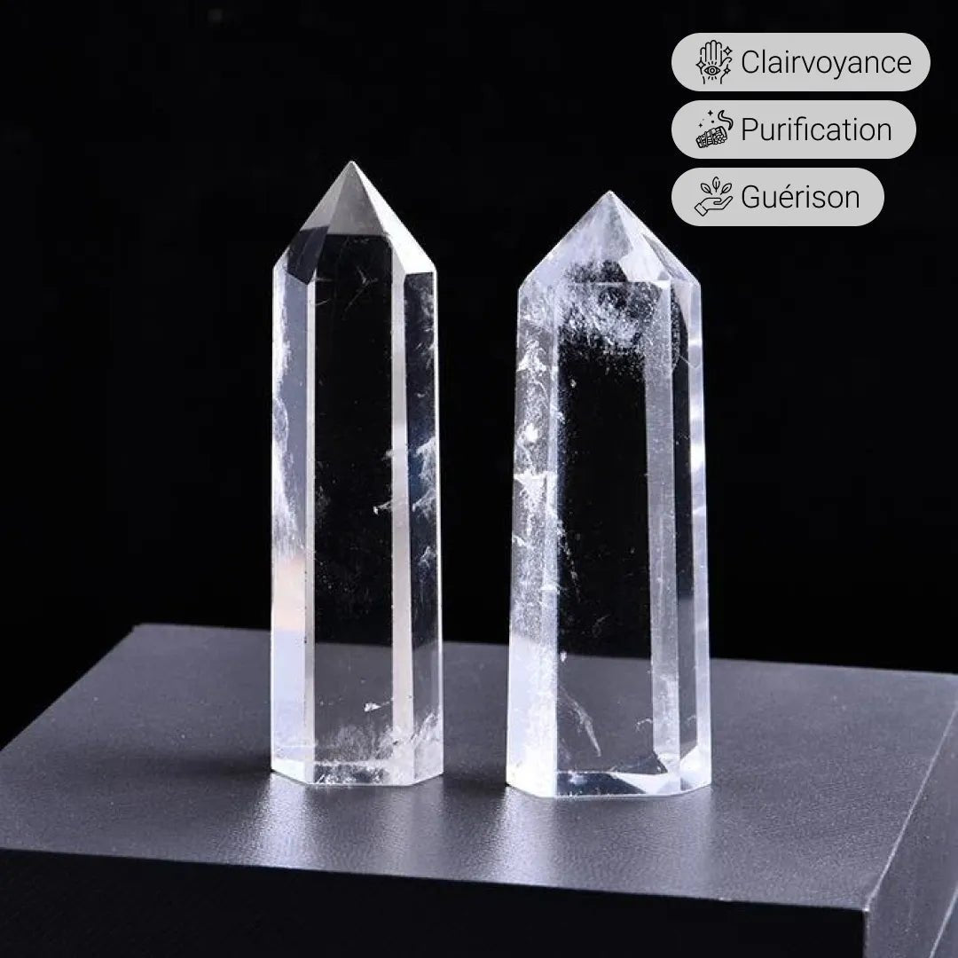 Pointe Purificatrice en Cristal de Roche