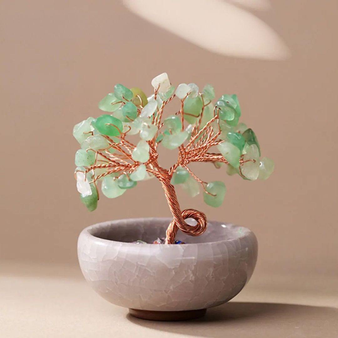 Arbre Feng Shui "Énergies Sacrées" en Pierres Naturelles