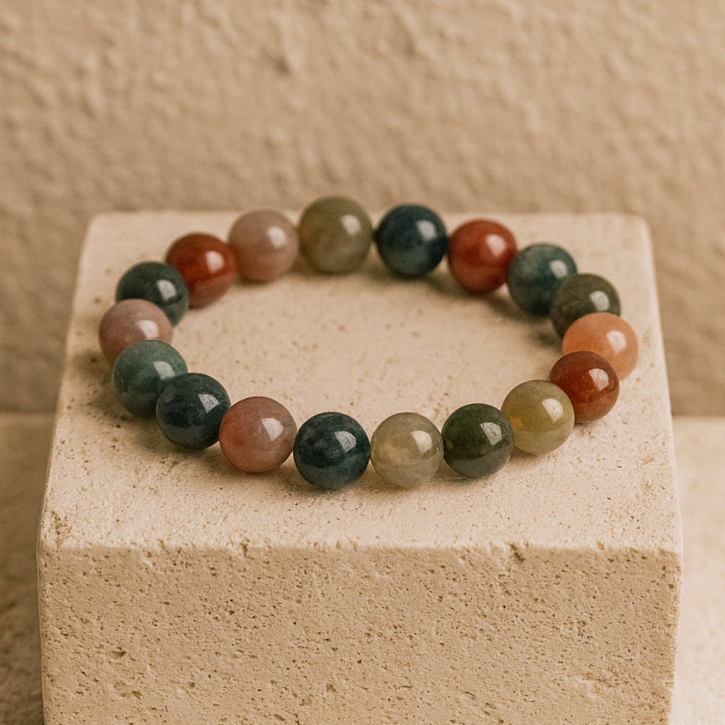 Bracelet "Paix Intérieure" en Agate Indienne
