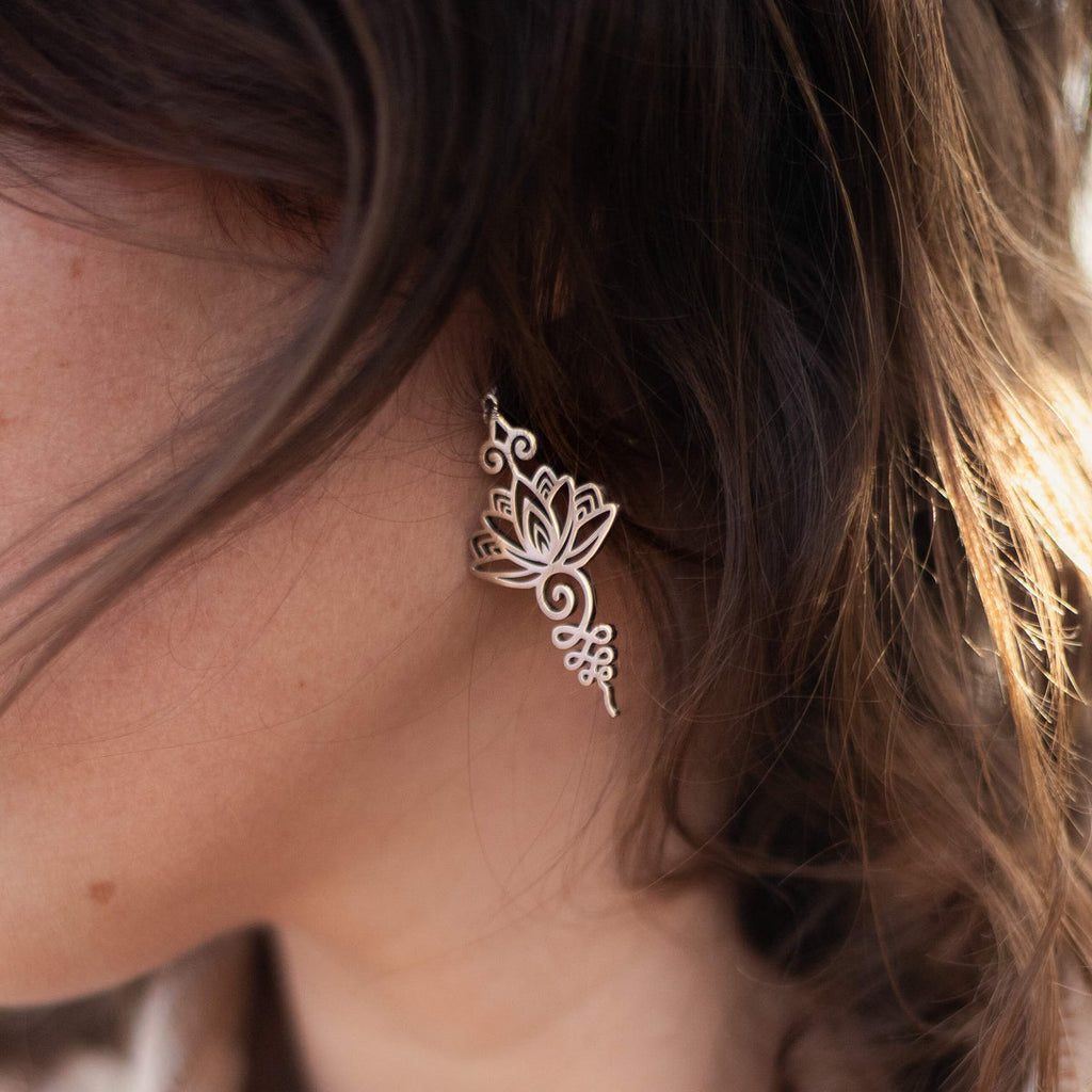 Boucles d’Oreilles "Lotus Unalome"