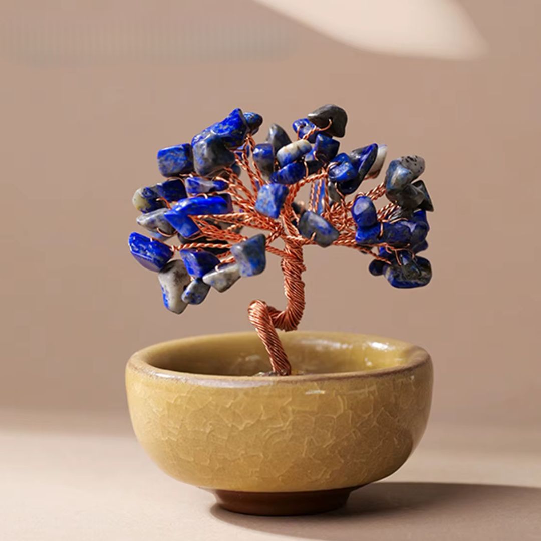 Arbre Feng Shui "Énergies Sacrées" en Pierres Naturelles